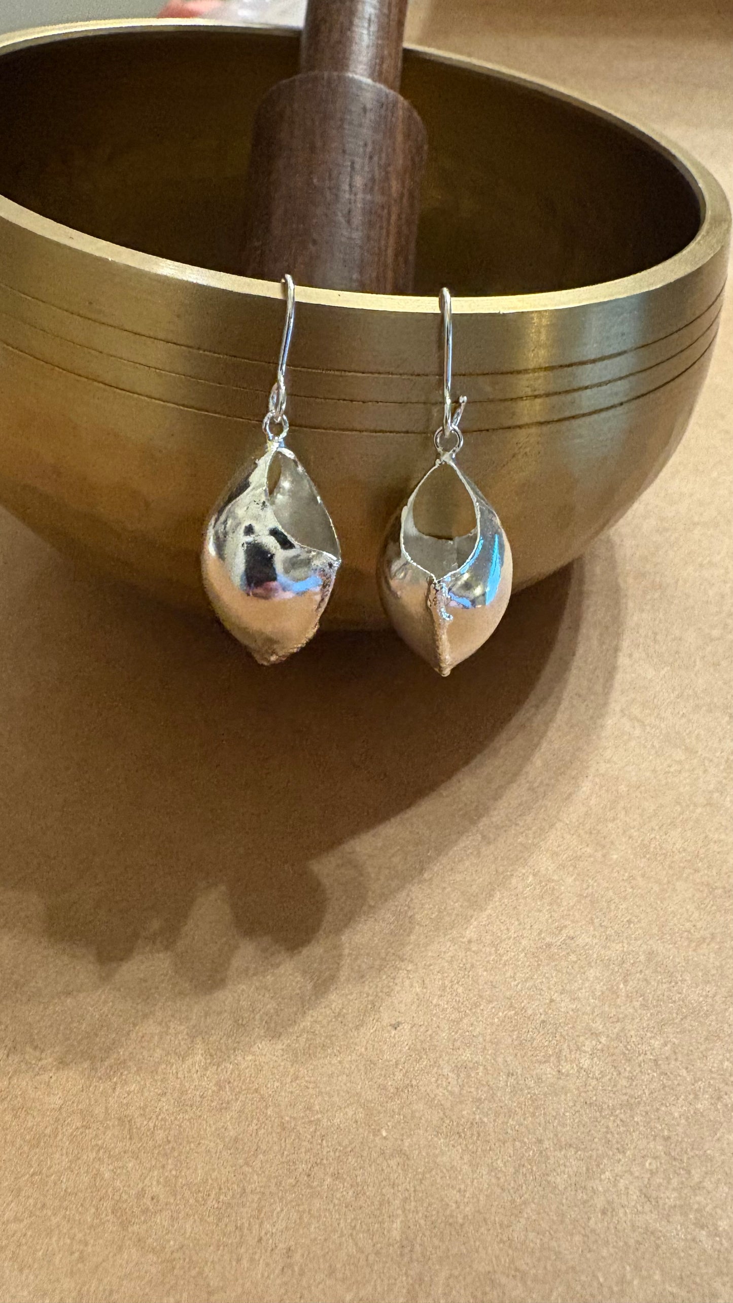 Silver PLated Small Makasi Earrings