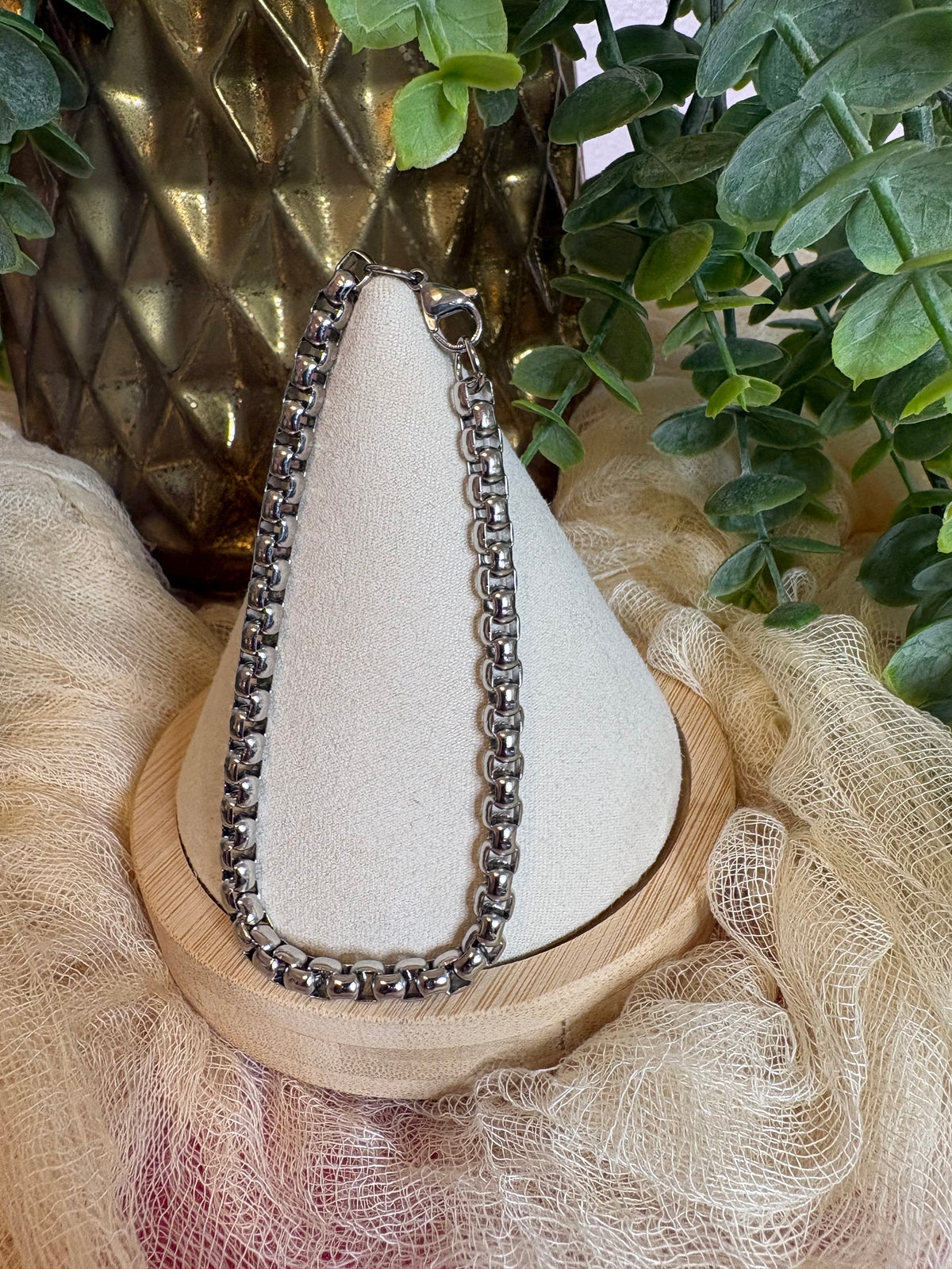 Modern 5 mm Stainless Steel Bracelet