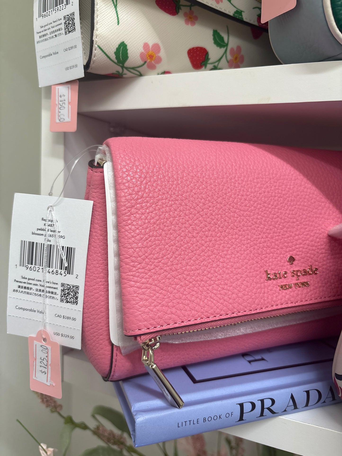 Coral kate spade crossbody