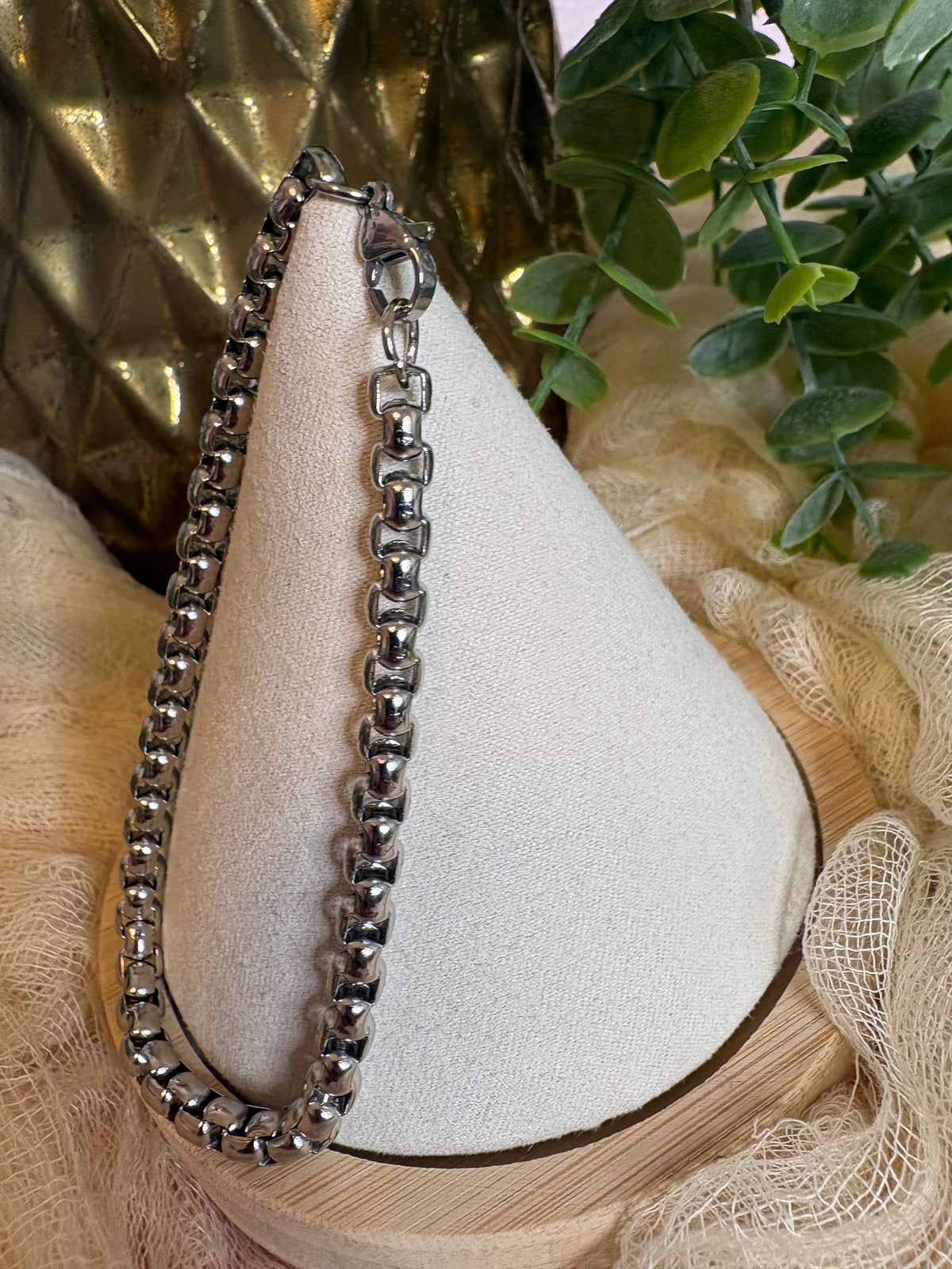 Modern 5 mm Stainless Steel Bracelet